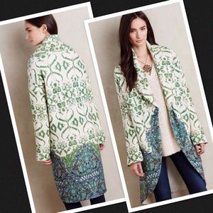 🌷🌷Anthropology Moth Sugar Pine Sweatercoat. 🌷🌷